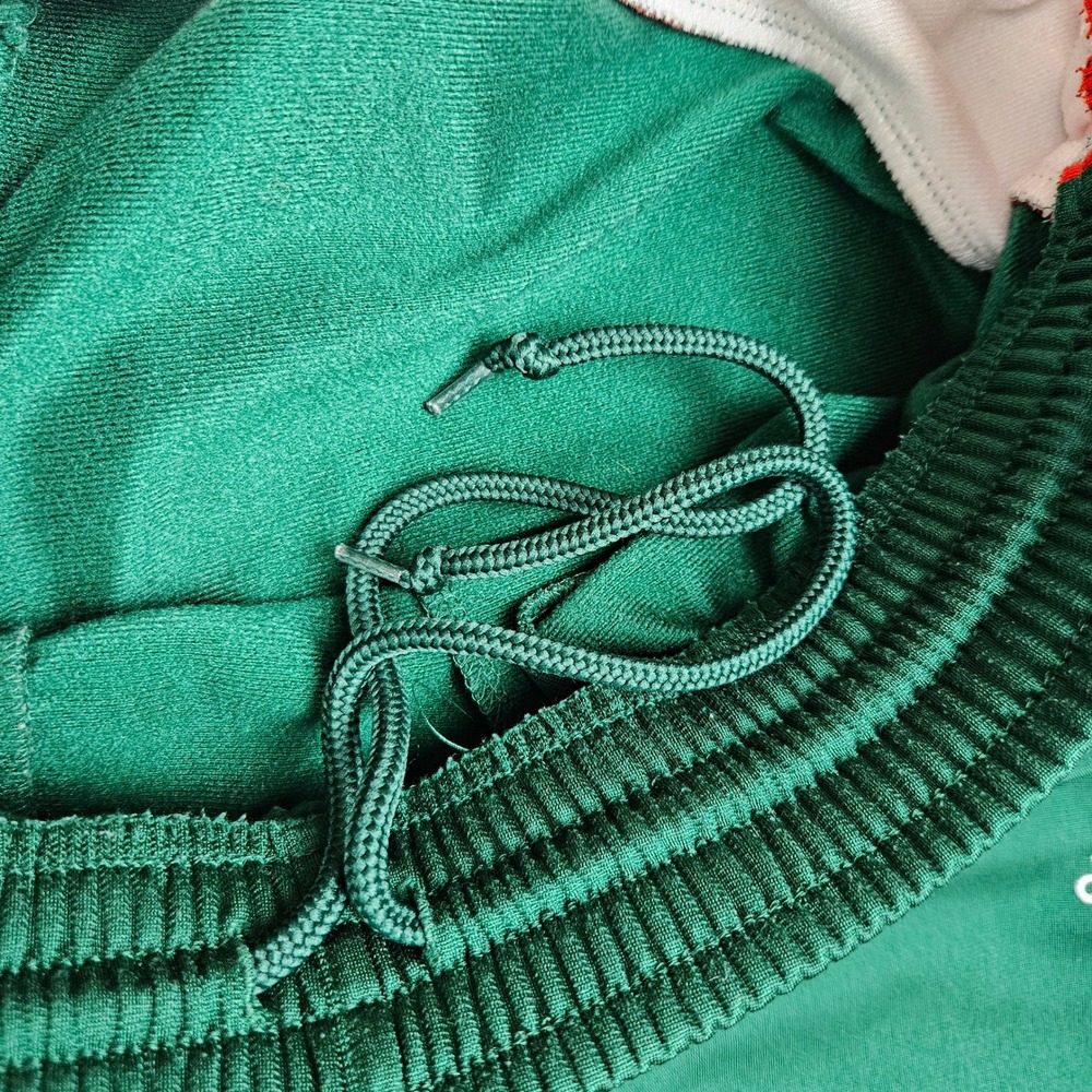 Vintage Adidas Track Pants Men's XL Green Orange Three Stripe Baggy Y2K 2000s - Picture 12 of 12